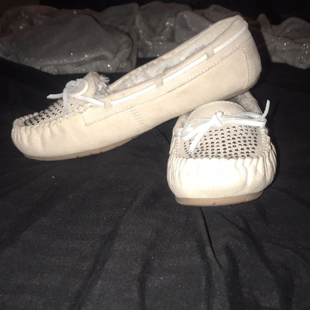 White and soft grey Shoes